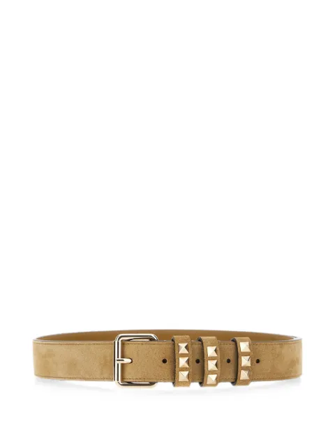 Valentino Garavani Rockstud suede belt Neutrals WT0SX7HUH