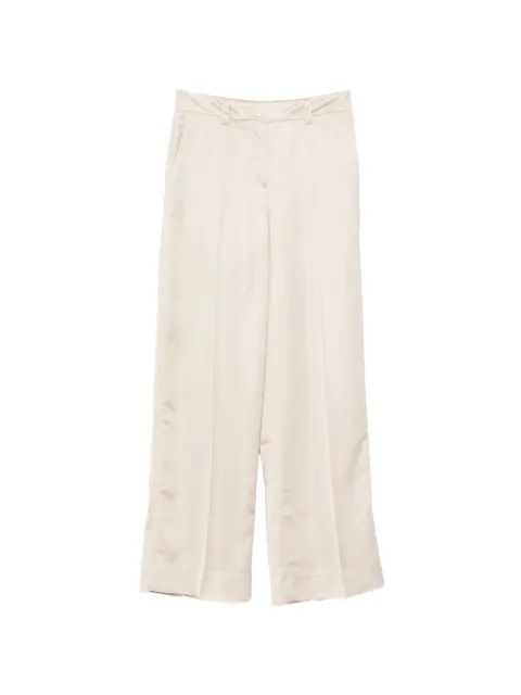 Incotex pressed-crease wide-leg trousers Neutrals 173874D9486