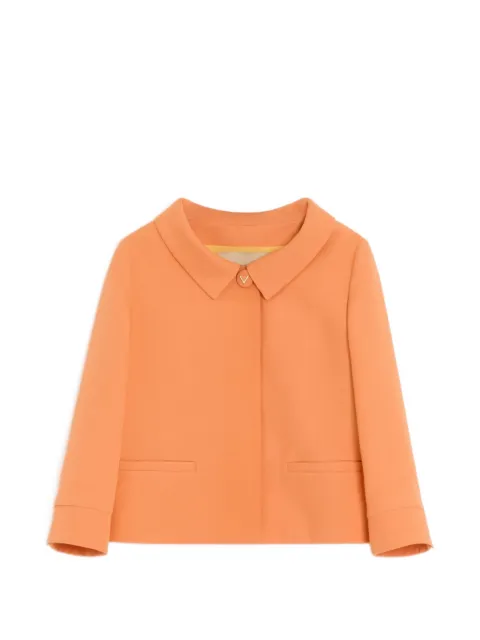Valentino Garavani crepe couture jacket Orange BCE3Y01CF
