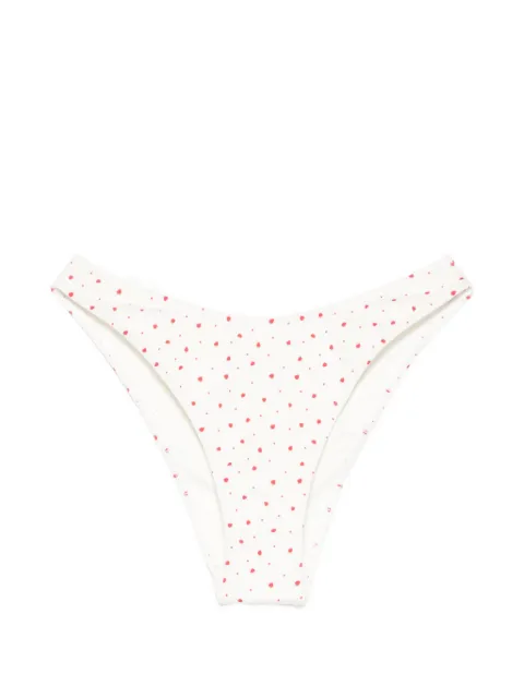Frankies Bikinis strawberry-print bikini bottoms White 11461CS