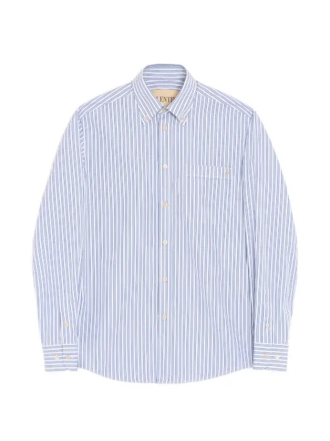 Valentino Garavani cotton poplin shirt with VGold stripes White VABS80BHS
