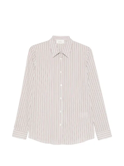 VICOLO striped shirt Brown TAB1097
