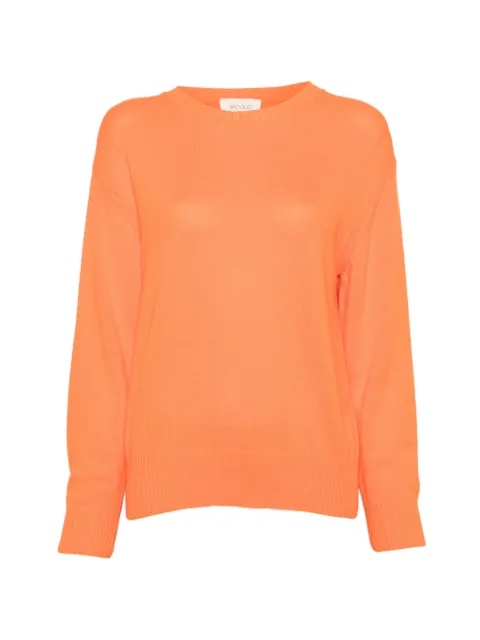 VICOLO ribbed-trims sweater Orange 7AB7068