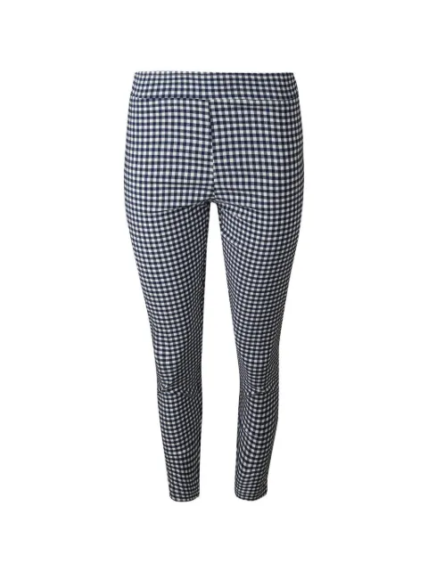 Avenue Montaigne Colette checked-pattern trousers Blue COLETTEF1651