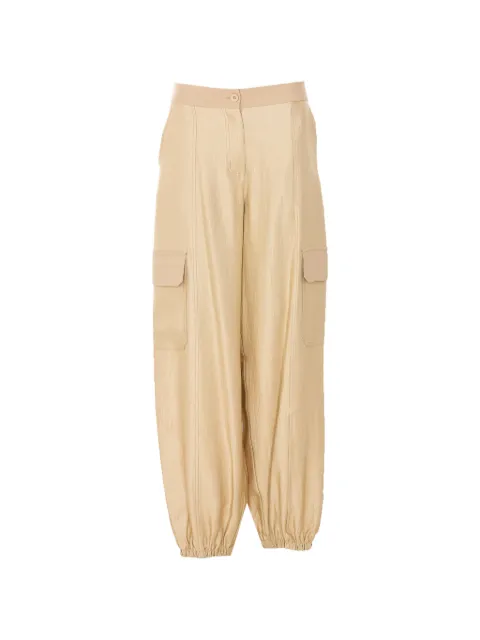 TWINSET cuffed cargo trousers Neutrals 261TT2531