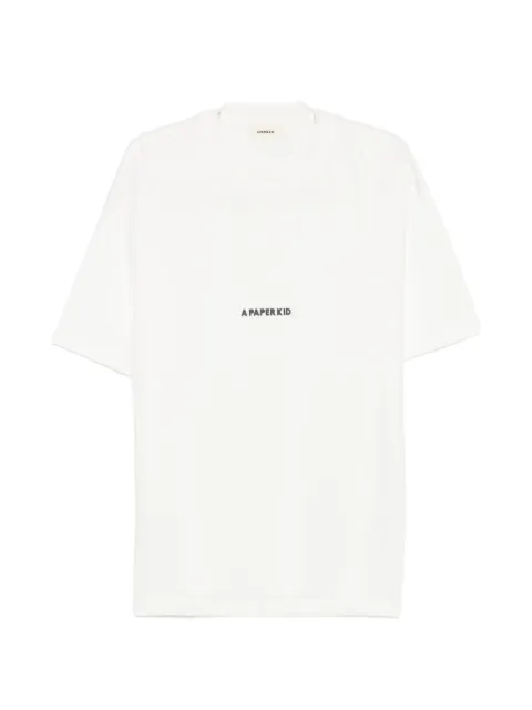 A Paper Kid logo-print T-shirt White S6PKUATH155