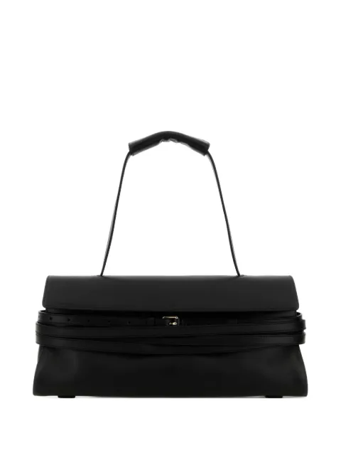 Moschino Tie Me leather tote bag Black MC4061PP0OOA0