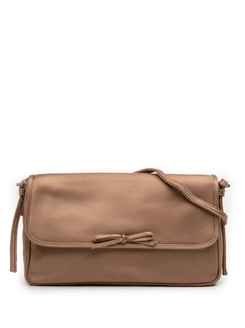 Balenciaga Pre-Owned 2011 Distressed Satin Leopolda Pochette shoulder bag Brown LS1HIQR3YIVCOCGG
