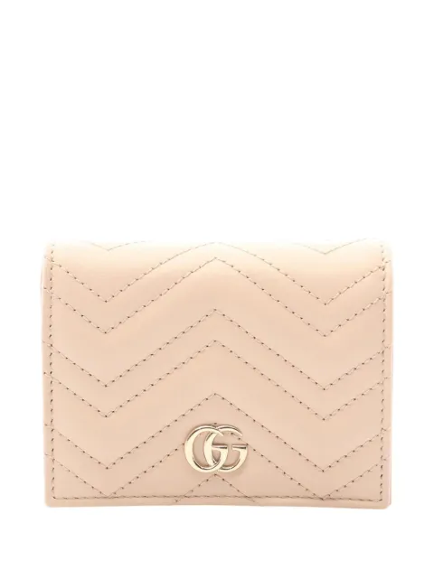 Gucci Pre-Owned 2016-2026 GG Marmont Wallet small wallets Pink B4FPZAV2P8CWA735