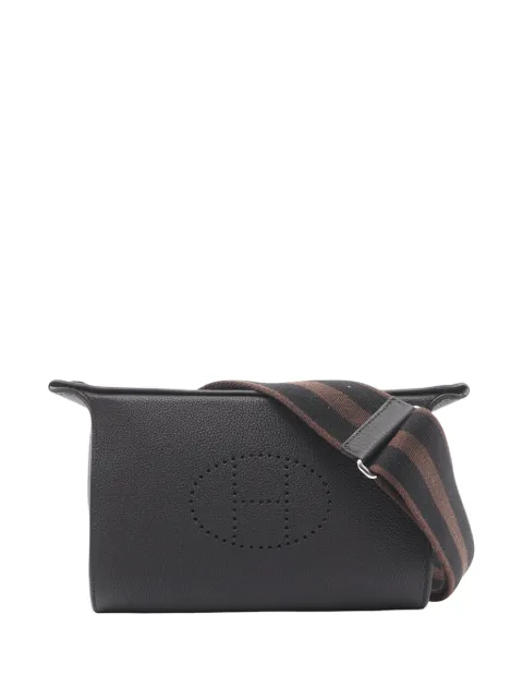 Hermès Pre-Owned 2023 Togo Videpoches crossbody bag Black AHW1N55PEFHRBYBA