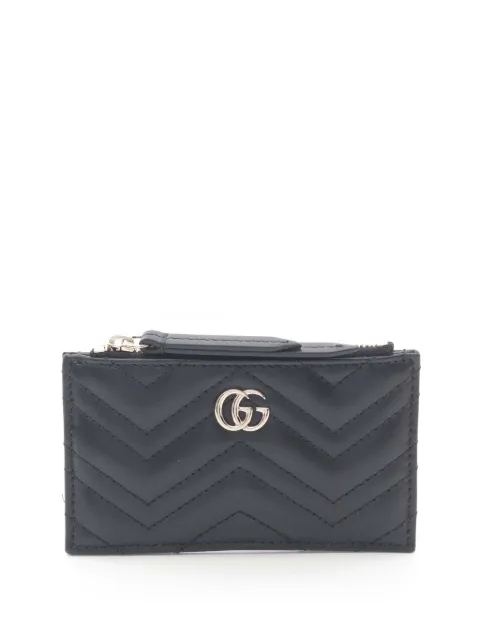 Gucci Pre-Owned 2016-2026 GG Marmont coin pouch Black A8YXKLEPQKTKYH3D