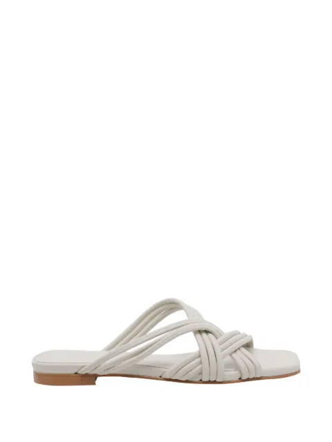ANGEL ALARCON strap square-toe sandals Neutrals 26028016JNEXTOTTICO