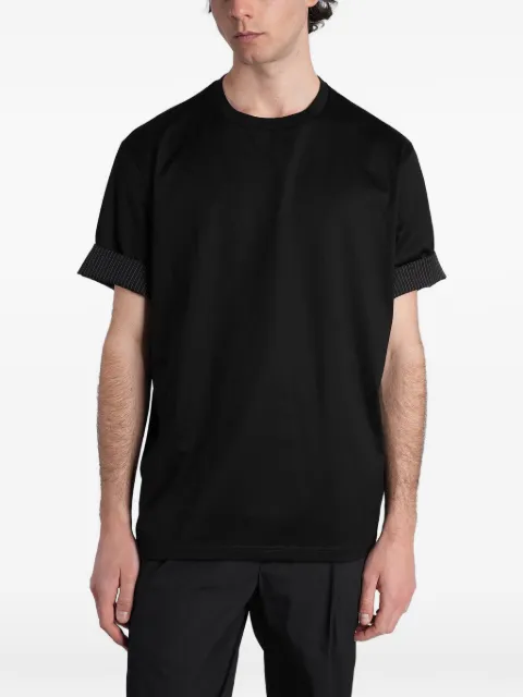 Low Brand ribbed crew-neck T-shirt Black LT26005