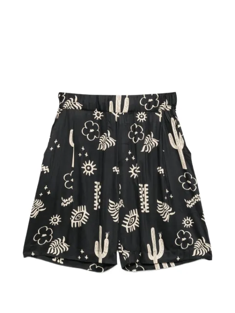 A Paper Kid graphic-print shorts Black S6PKMABE129