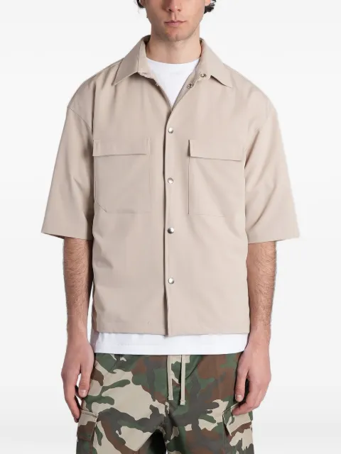 STATE OF ORDER short-sleeved flap-pocket shirt Neutrals SC26004