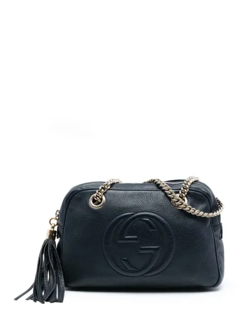 Gucci Pre-Owned 2016-2025 Leather Soho Chain Zip shoulder bag Black TRTA6WE4LILM4JJH