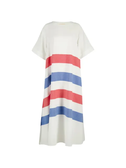 Marrakshi Life striped maxi dress White HS25010