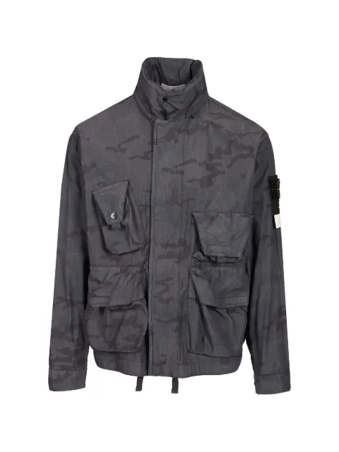Stone Island ripstop camouflage jacket Grey 4100071