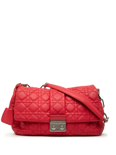 Christian Dior Pre-Owned 2011 Lambskin Cannage New Lock shoulder bag Red GNQUIZ0SMSB5JL9L