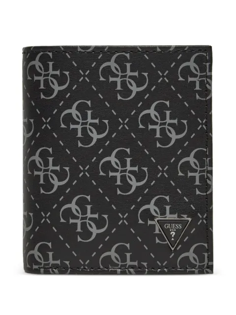 GUESS USA Milano monogram-pattern wallet Black SMVELELEA22