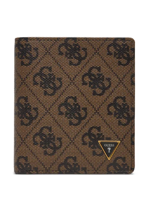 GUESS USA Milano 4G-logo printed wallet Brown SMVELELEA22