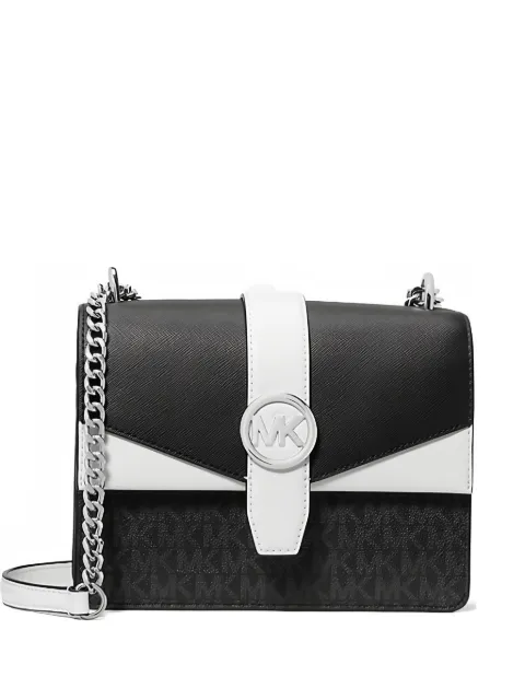Michael Kors small Greenwich monogram shoulder bag Black 35S5SGRC1B