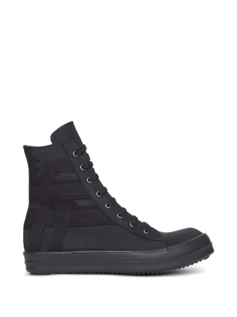 Rick Owens DRKSHDW Vegan Sneaks high-top panelled sneakers Black DU01F4807NCVER2