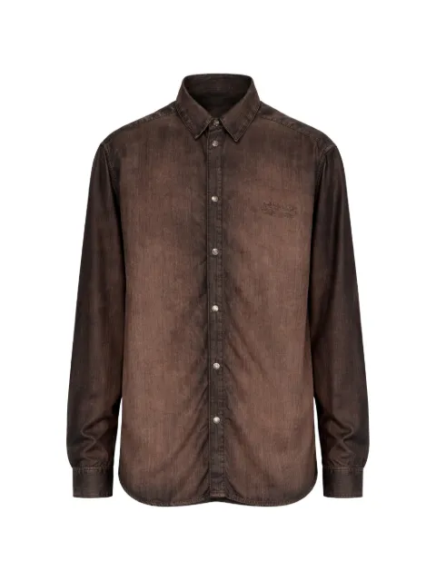 Diesel shirt in fluid coated denim Brown A23995068YF