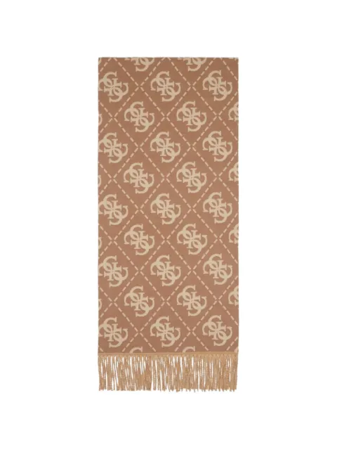 GUESS USA patterned scarf Brown W5BZ33Z4210