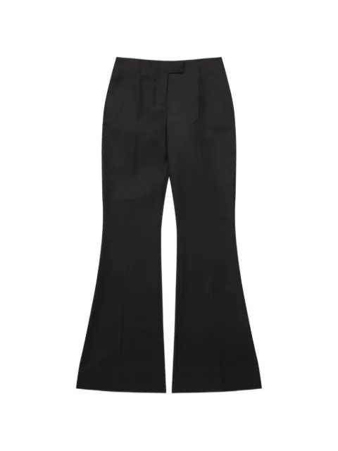 Matières Fécales flared wool trousers Black MAT02P101