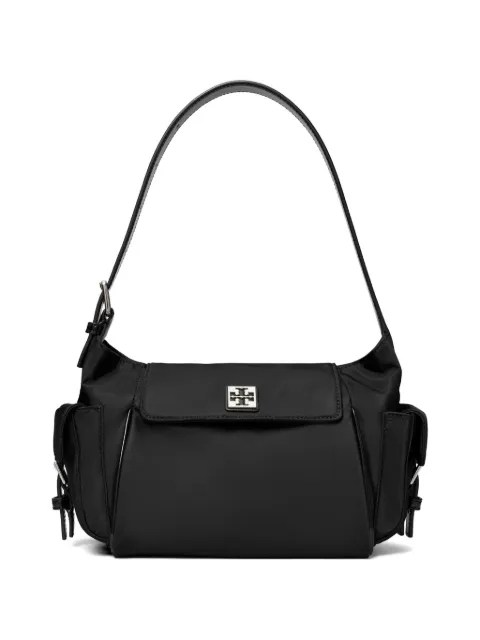 Tory Burch logo-plaque pocket-detail shoulder bag Black 178858