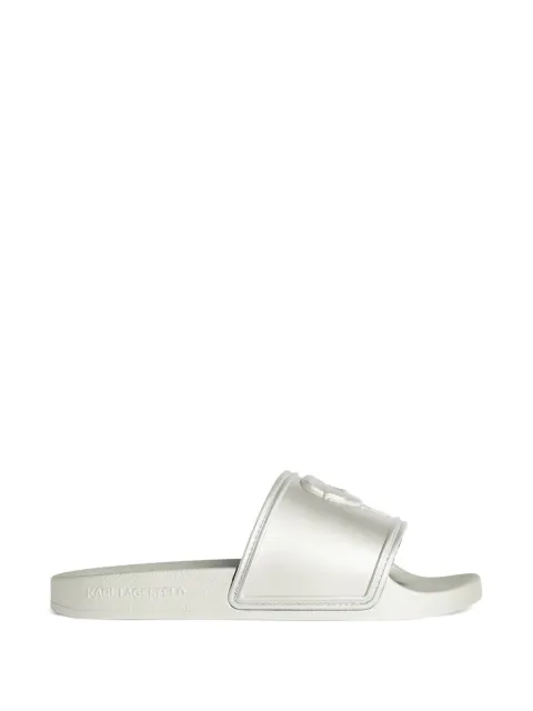 Karl Lagerfeld Kondo 2.0 slides Silver KL80919M
