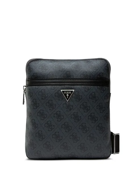 GUESS USA mini Milano logo-pattern messenger bag Black HMEVZLP2223