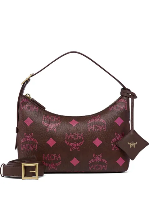 MCM Maxi Visetos Aren shoulder bag Brown MWHGATA024B001