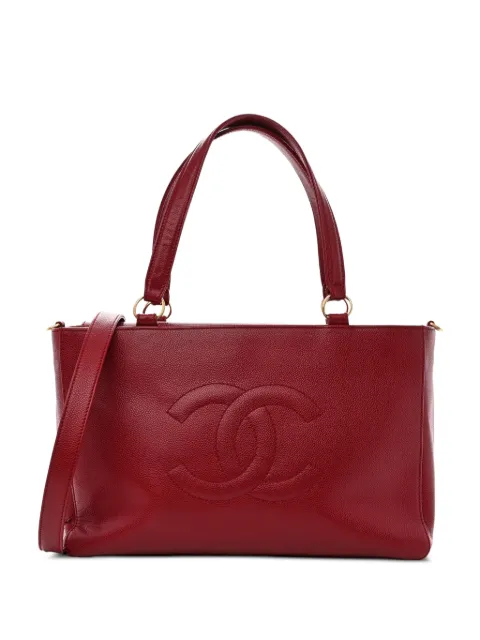 CHANEL Pre-Owned 2005 Caviar Cerf Executive tote bag Red CHANELCERFTOTE