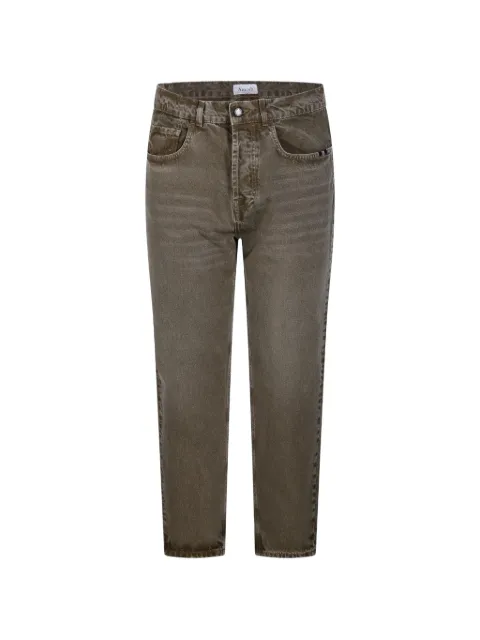 AMISH faded-effect jeans Brown AMU001P4523081
