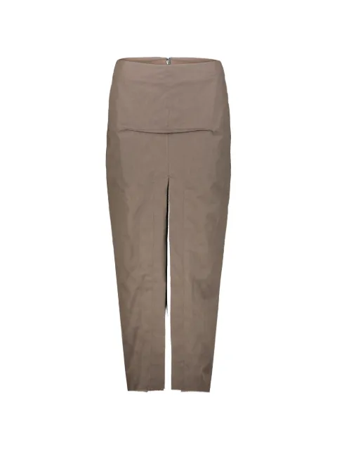 Rick Owens slit-detail maxi skirt Neutrals RO01F6338TUCVJ