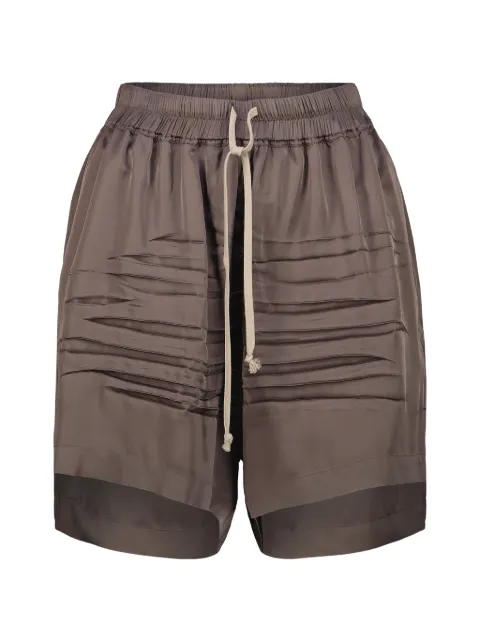 Rick Owens drawstring-waistband shorts Brown RO01F6351SCH