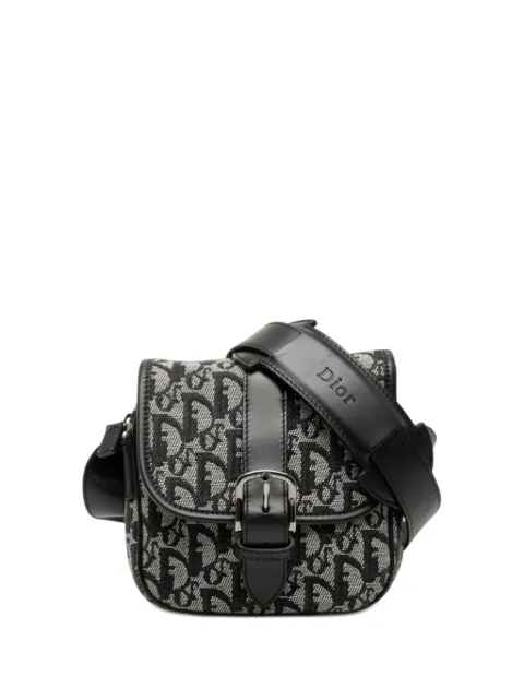 Christian Dior Pre-Owned 2003 Diorissimo Trotter Canvas crossbody bag Black 8E7EGZUH510DTFS1