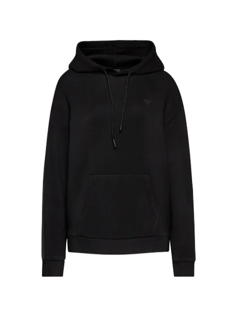GUESS USA logo-patch hoodie Black V2YQ18K7UW2