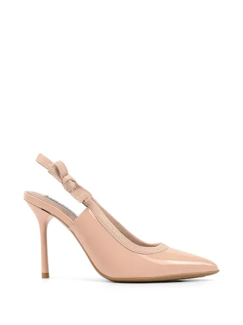 Karl Lagerfeld bow-detail slingback heeled pumps Pink KL30908A1NU