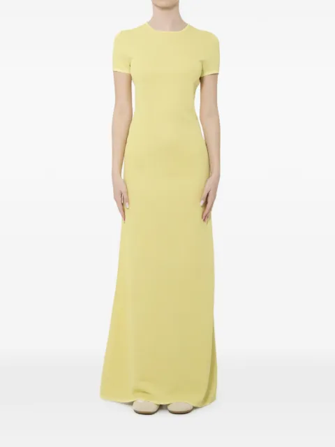 Jacquemus short-sleeved maxi dress Yellow DRW00817AK00309