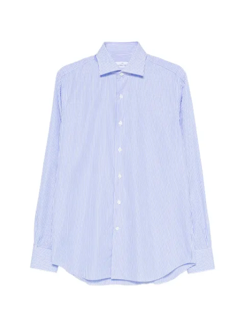 Alessandro Gherardi striped cotton shirt Blue BP12G7TW015