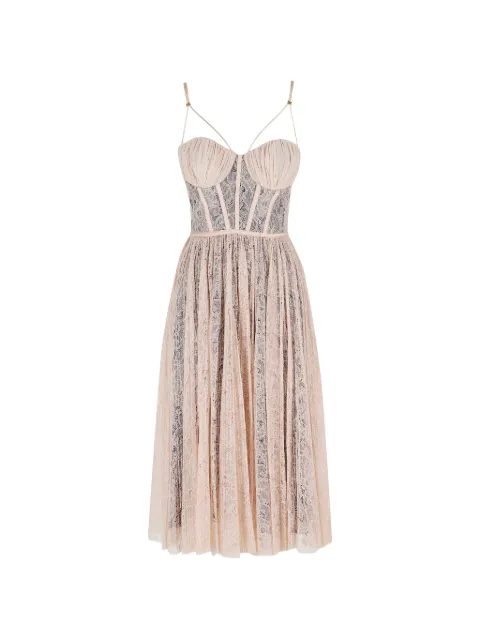Elisabetta Franchi dress in floral lace Neutrals AB97162E2