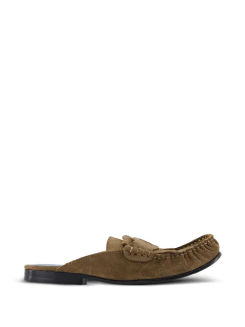Marni whipstitch square-toe mules Brown SBMS011401P902600M70