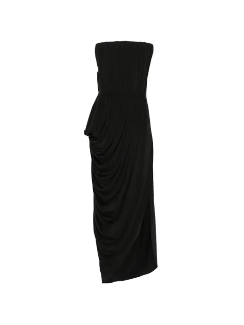 Stella McCartney draped asymmetric dress Black 6A06703FU305