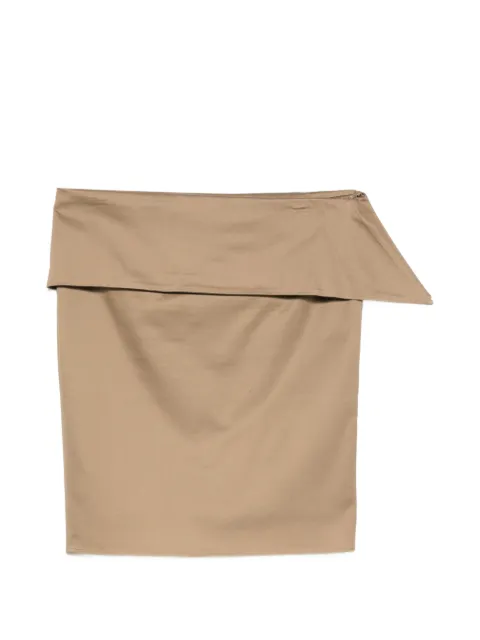 Gucci Pre-Owned 2000s fold-over mini skirt Neutrals GU250AYY