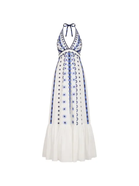 Temperley London Edith halter maxi dress White 26UEDI51759A