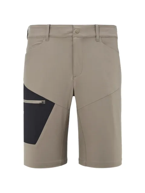 Pascal Millet Wanaka panelled logo-detail shorts Neutrals MIV10110