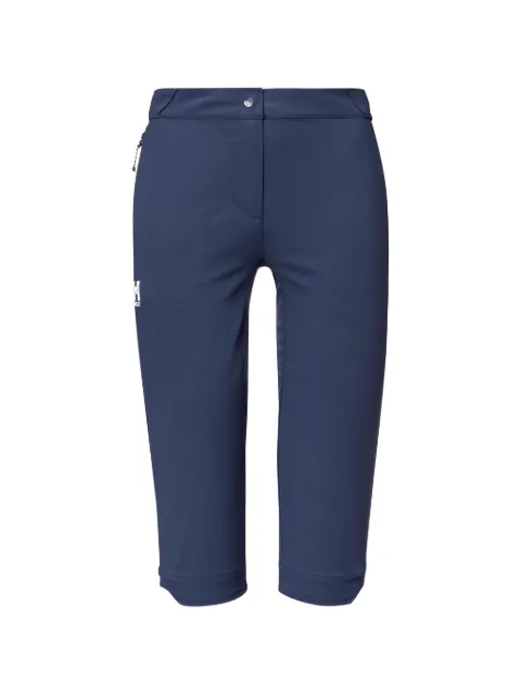 Pascal Millet Ubic logo-print cropped trousers Blue MIV10434